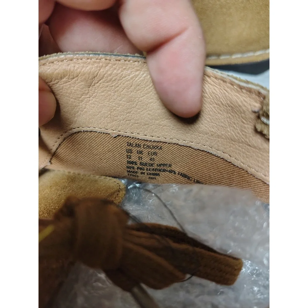 Polo Ralph Lauren Talan Chukka Boots Mens 12 Desert Tan Suede 803759747002
